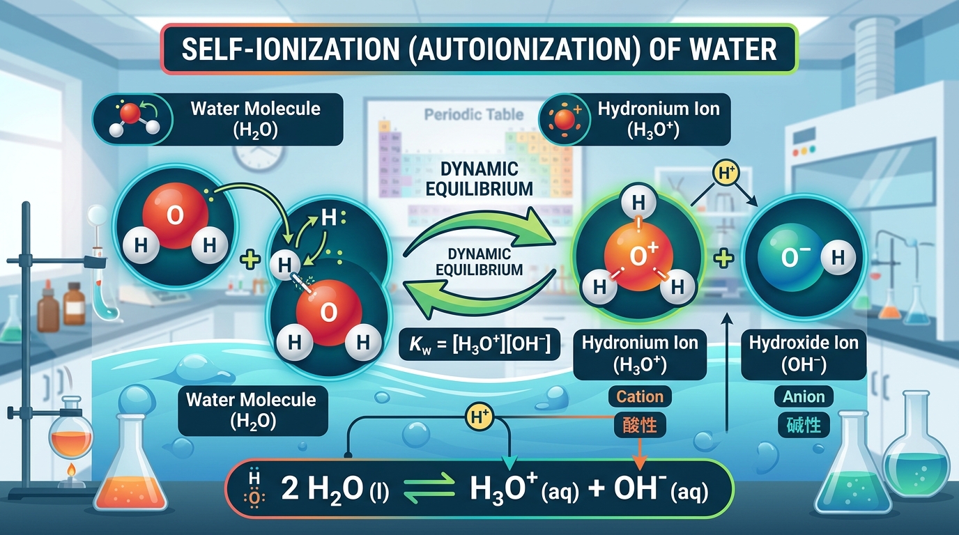 Autoionization and Dynamic Water Equilibrium