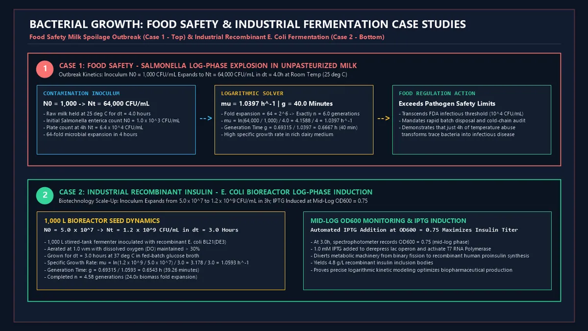 Bacterial Growth: Food Safety & Industrial Fermentation Case Studies