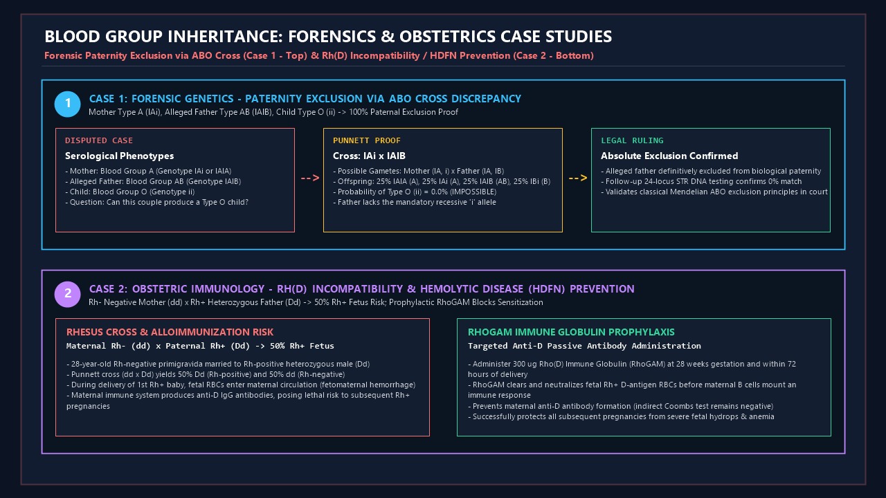 Blood Group Inheritance: Forensics & Obstetrics Case Studies