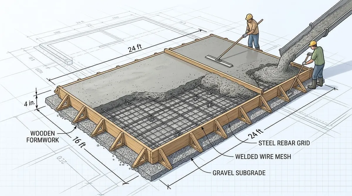 Concrete Slab Volume and Pre-Mix Bag Calculator Guide