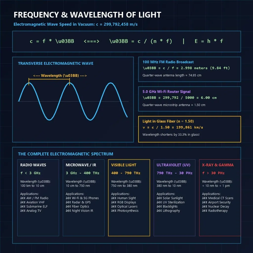 Frequency and Wavelength of Light and Electromagnetic Spectrum