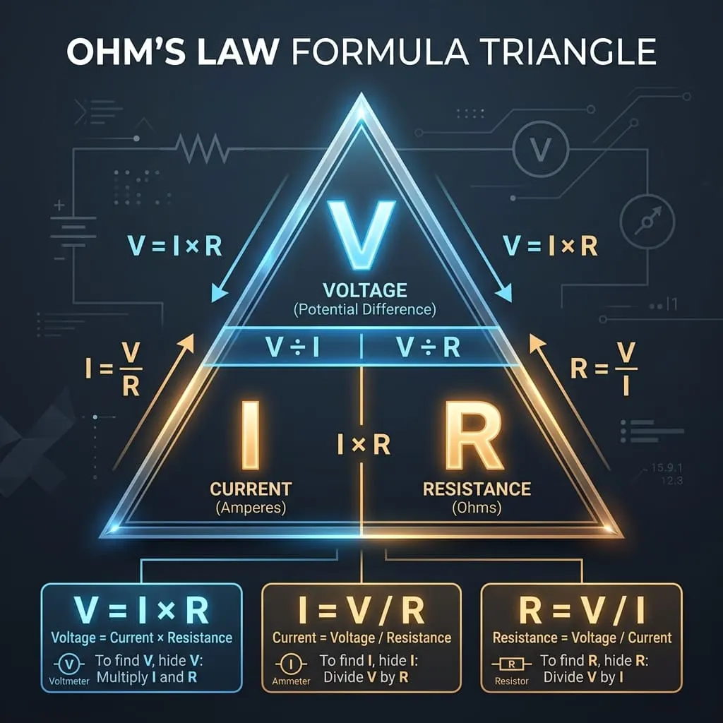 Ohm's Law Formula Triangle