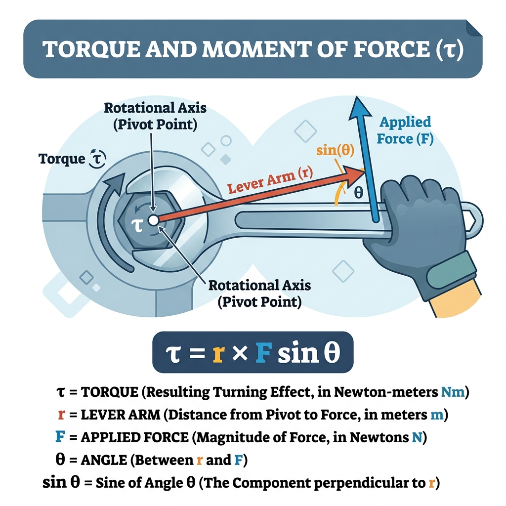 Torque and Moment of Force Infographic