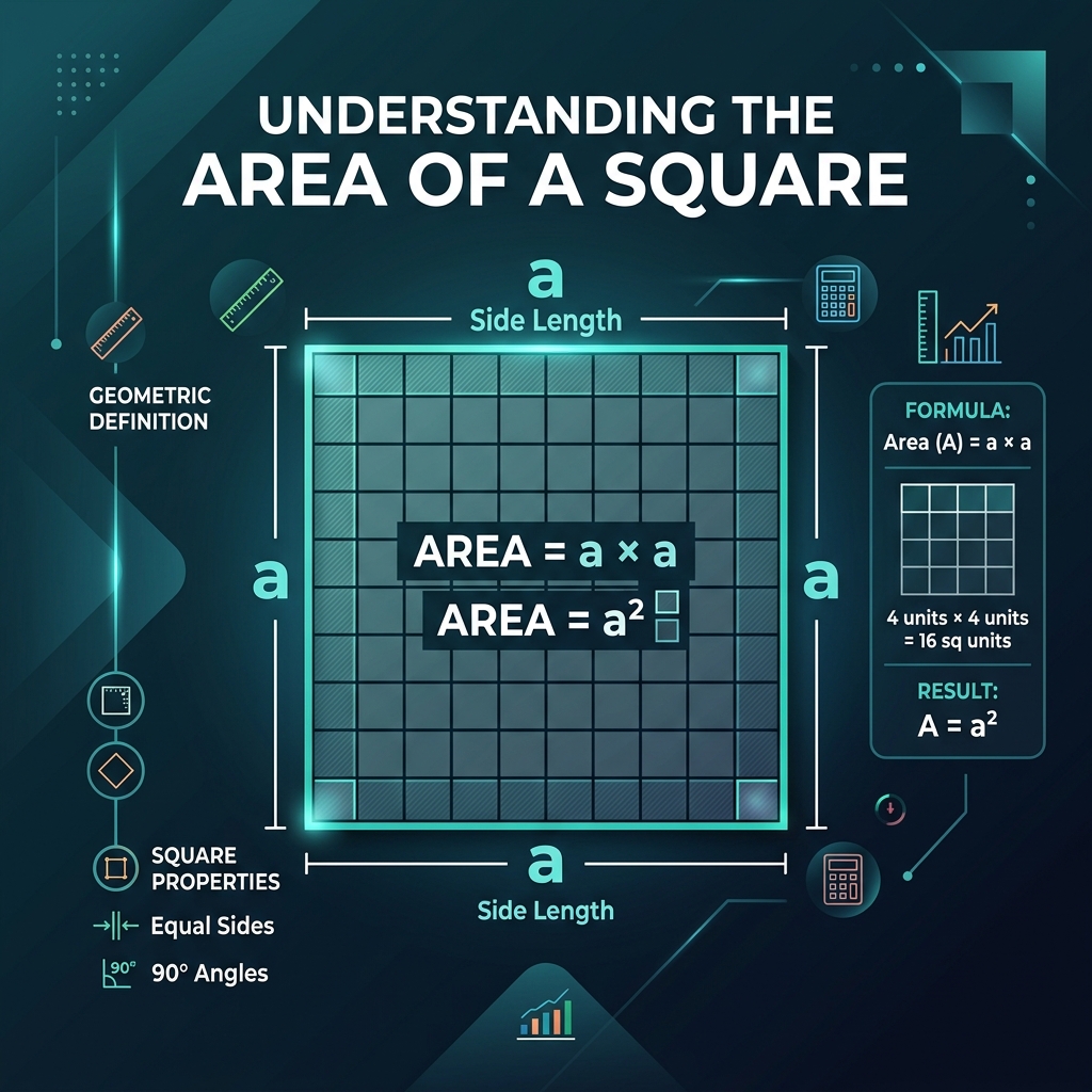 Area of Square Infographic